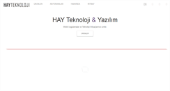 Desktop Screenshot of hayteknoloji.com