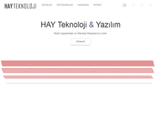 Tablet Screenshot of hayteknoloji.com